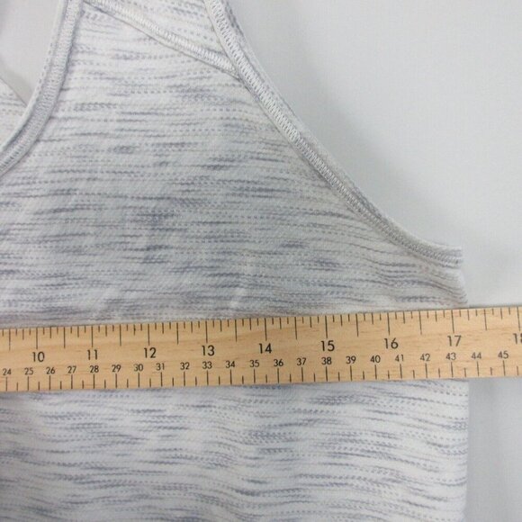 Lululemon Running Tank Top Women 6 Heather Grey Racerback Twist Back Yoga 96 - Picture 8 of 10